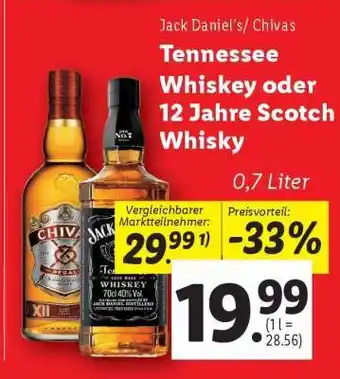 Lidl Tennessee Whiskey oder 12 Jahre Scotch Whisky Angebot
