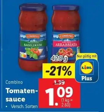 Lidl Combino Tomatensauce Angebot