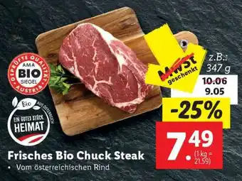 Lidl Frisches Bio Chuck Steak Angebot