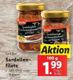 Lidl Sol&Mar Sardellenfilets Angebot