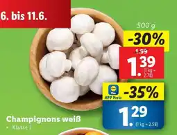 Lidl Champignons weiß Angebot