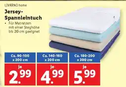 Lidl JERSEY-SPANNLEINTUCH Angebot