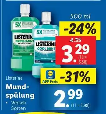 Lidl LISTERINE Angebot