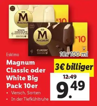 Lidl Magnum Classic oder White Big Pack 10er Angebot
