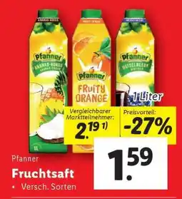 Lidl Pfanner Fruchtsaft Angebot