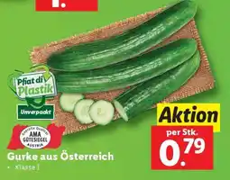 Lidl Gurke aus Österreich Angebot