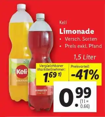Lidl Keli Limonade Angebot