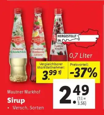 Lidl Mautner Markhof Angebot