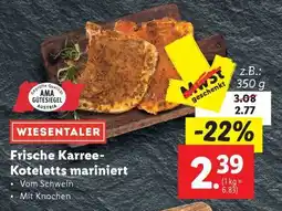 Lidl WIESENTALER Frische Karree-Koteletts mariniert Angebot