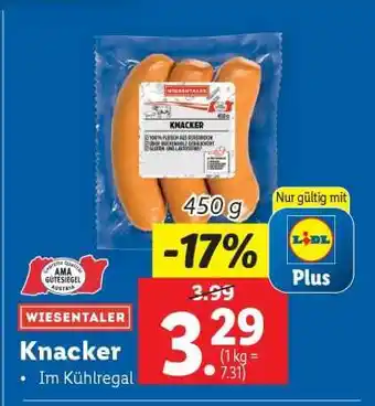 Lidl KNACKER Angebot