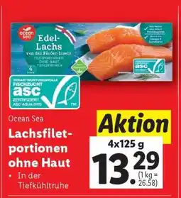 Lidl Ocean Sea Lachsfilet-portionen ohne Haut Angebot