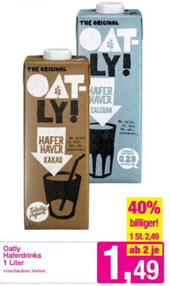 Sutterlüty Oatly Haferdrinks 1 Liter Angebot