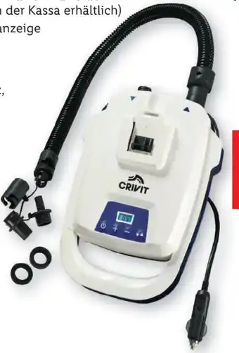 Lidl Crivit Elektrische SUP-Pumpe Angebot