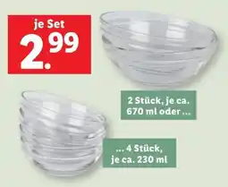 Lidl Livarno Home Glas-Servierschalen-Set Angebot