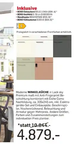 Möbel Ludwig Moderne winkelküche Angebot