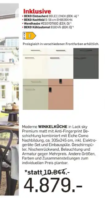 Möbel Ludwig Moderne winkelküche Angebot