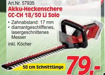 Zgonc Akku-Heckenschere GC-CH 18/50 Li Solo Angebot