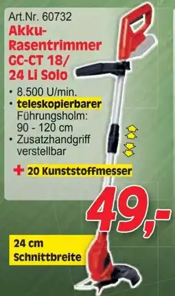 Zgonc Akku- Rasentrimmer GC-CT 18/ 24 Li Solo Angebot