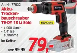 Zgonc Akku- Trocken- bauschrauber TE-DY 18 Li Solo Angebot