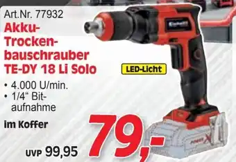 Zgonc Akku- Trocken- bauschrauber TE-DY 18 Li Solo Angebot