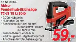 Zgonc Akku- Pendelhub-Stichsäge TC-JS 18 Li Solo Angebot