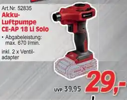 Zgonc Akku- Luftpumpe CE-AP 18 Li Solo Angebot