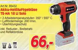 Zgonc Akku-Heißluftgebläse TE-HA 18 Li Solo Angebot