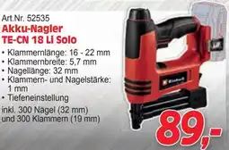 Zgonc Akku-Nagler TE-CN 18 Li Solo Angebot
