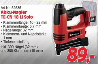 Zgonc Akku-Nagler TE-CN 18 Li Solo Angebot