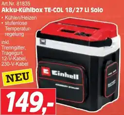 Zgonc Akku-Kühlbox TE-COL 18/27 Li Solo Angebot