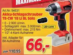 Zgonc Akku-Schlagschrauber TE-CW 18 LI BL Solo Angebot