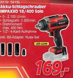 Zgonc Akku-Schlagschrauber IMPAXXO 18/400 Solo Angebot