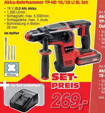 Zgonc Akku-Bohrhammer TP-HD 18/28 Li BL Set Angebot