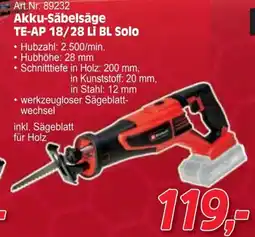 Zgonc Akku-Säbelsäge TE-AP 18/28 Li BL Solo Angebot