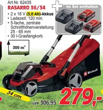 Zgonc Rasarro 36/34 • 2 x 18 V (3,0 Ah)-Akkus Angebot