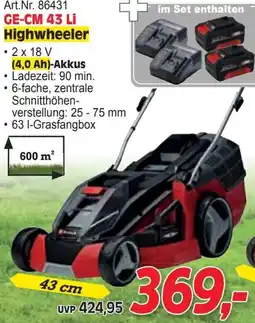 Zgonc GE-CM 43 Li Highwheeler (4,0 Ah)-Akkus Angebot