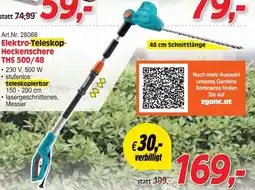 Zgonc Elektro-Teleskop- Heckenschere THS 500/48 Angebot