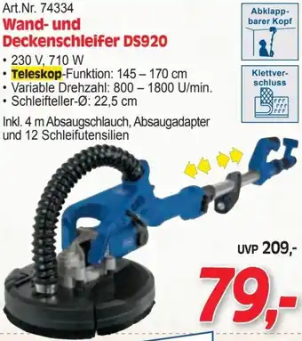 Zgonc Wand- und Deckenschleifer DS920 Angebot