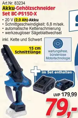 Zgonc Akku-Gehölzschneider Set BC-PS150-X Angebot