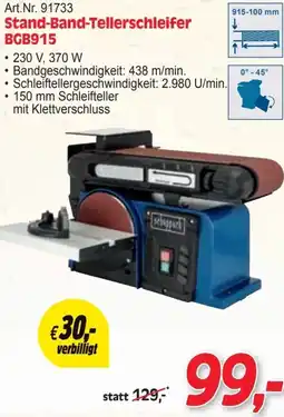 Zgonc Stand-Band-Tellerschleifer BGB915 Angebot