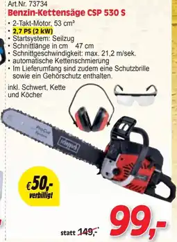 Zgonc Benzin-Kettensäge CSP 530 S Angebot
