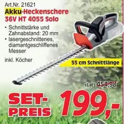 Zgonc Akku-Heckenschere 36V HT 4055 Solo Angebot