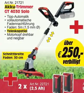 Zgonc Akku-Trimmer GT 4030 Solo Angebot