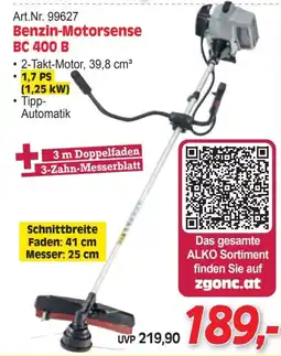 Zgonc Benzin-Motorsense BC 400 B Angebot