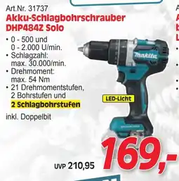 Zgonc Akku-Schlagbohrschrauber DHP484Z Solo Angebot