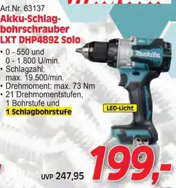 Zgonc Akku-Schlag- bohrschrauber LXT DHP489Z Solo Angebot