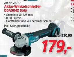 Zgonc Akku-Winkelschleifer DGA504Z Solo Angebot
