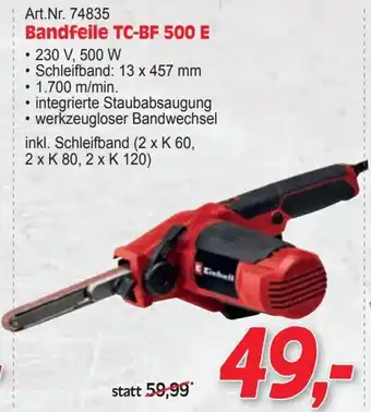 Zgonc Bandfeile TC-BF 500 E Angebot