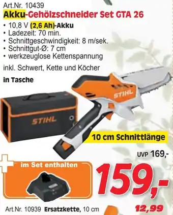 Zgonc Akku-Gehölzschneider Set GTA 26 Angebot