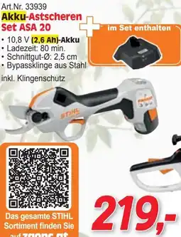 Zgonc Akku-Astscheren Set ASA 20 Angebot